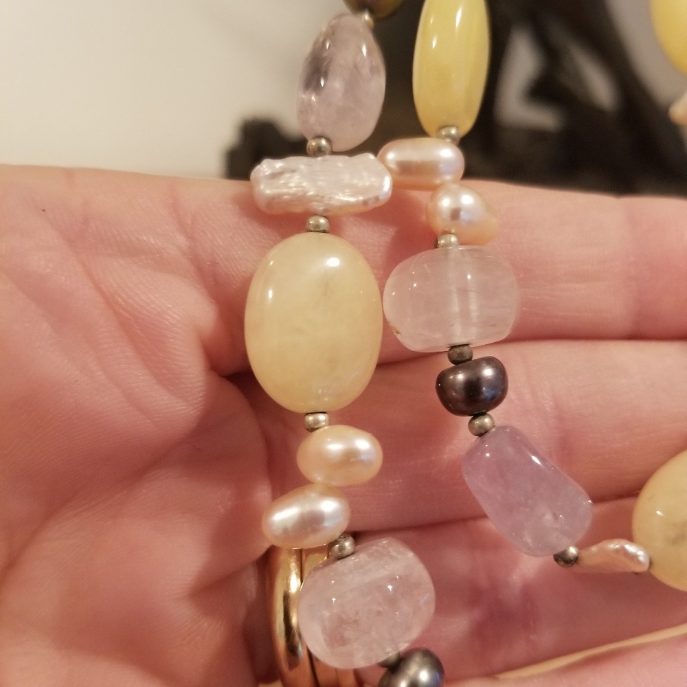 Lavender and yellow necklace